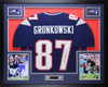 Rob Gronkowski Autographed and Framed New England Patriots Jersey