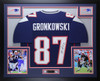 Rob Gronkowski Autographed and Framed New England Patriots Jersey