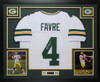 Brett Favre Autographed and Framed Green Bay Packers Jersey