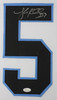 Luke Kuechly Autographed and Framed White Carolina Panthers Jersey Auto JSA COA