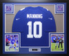 Eli Manning Autographed and Framed New York Giants Jersey