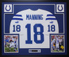 Peyton Manning Autographed and Framed Indianapolis Colts Jersey