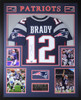 Tom Brady Autographed and Framed New England Patriots Jersey