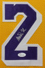 Magic Johnson Autographed & Framed Yellow Lakers Jersey JSA COA D10-L