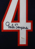 Gale Sayers Framed and Autographed Blue Chicago Bears Jersey Auto JSA COA