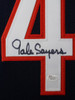 Gale Sayers Framed and Autographed Blue Bears Jersey Auto JSA COA D2-S