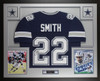 Emmitt Smith Autographed and Framed Dallas Cowboys Jersey