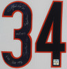 Walter Payton Autographed & Framed White Chicago Bears Jersey Auto PSA COA