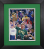 Larry Bird Autographed and Framed Boston Celtics Photo