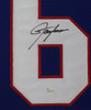 Lawrence Taylor Autographed & Framed Blue New York New York Giants Jersey JSA COA