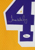 James Worthy Autographed & Framed Gold Los Angeles Lakers Jersey JSA COA