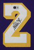 Magic Johnson Autographed & Framed Purple Lakers Jersey Auto Beckett COA