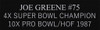 Joe Greene Autographed HOF 87 & Framed Black Steelers Jersey JSA COA