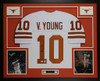 Vince Young Autographed and Framed Texas Longhorns Jersey