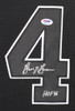 George Gervin Autographed & Framed Black San Antonio Spurs Jersey Auto PSA COA