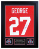 Eddie George Autographed and Framed Ohio State Buckeyes Jersey