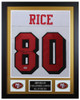 Jerry Rice Autographed and Framed San Francisco 49ers Jersey