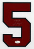 Freddie Freeman Autographed & Framed White Atlanta Braves Jersey Auto JSA COA
