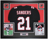 Deion Sanders Autographed and Framed Atlanta Falcons Jersey