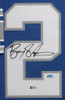 Barry Sanders Autographed & Framed Blue Lions Jersey Auto Beckett COA