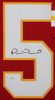 Patrick Mahomes Autographed & Framed Red Chiefs Nike Jersey Auto JSA COA