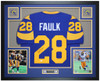 Marshall Faulk Autographed and Framed St. Louis Rams Jersey