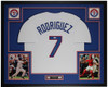 Ivan Pudge Rodriguez Autographed and Framed Texas Rangers Jersey