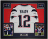 Tom Brady Autographed and Framed New England Patriots Jersey