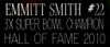 Emmitt Smith Autographed and Framed Blue Cowboys Jersey Auto Beckett COA