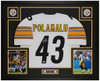 Troy Polamalu Autographed and Framed Pittsburgh Steelers Jersey Troy Polamalu Autographed and Framed Pittsburgh Steelers Jersey