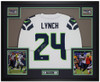 Marshawn Lynch Autographed and Framed Seattle Seahawks Jersey