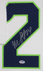 Marshawn Lynch Autographed & Framed White Seahawks Jersey Auto PSA Cert