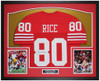 Jerry Rice Autographed and Framed San Francisco 49ers Jersey