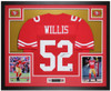 Patrick Willis Autographed & Framed Red 49ers Jersey Auto Beckett COA