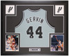 George Gervin Autographed and Framed San Antonio Spurs Jersey