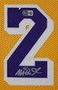 Magic Johnson Autographed and Framed Yellow Lakers Jersey Auto Beckett COA