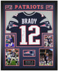 Tom Brady Autographed and Framed New England Patriots Jersey