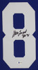 Steve Largent Autographed & Framed Blue Seahawks Jersey Auto Beckett COA