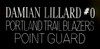 Damian Lillard Autographed & Framed White Blazers Jersey Auto Beckett COA