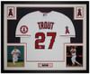 Mike Trout Autographed and Framed Los Angeles Angels Jersey