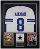 Troy Aikman Autographed and Framed Dallas Cowboys Jersey