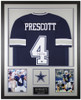 Dak Prescott Autographed and Framed Dallas Cowboys Jersey