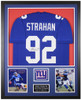 Michael Strahan Autographed and Framed New York Giants Jersey