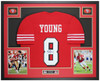 Steve Young Autographed and Framed San Francisco 49ers Jersey