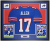 Josh Allen Autographed and Framed Buffalo Bills Jersey