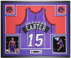 Vince Carter Autographed and Framed Toronto Raptors Jersey