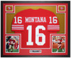 Joe Montana Autographed and Framed San Francisco 49ers Jersey