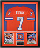 John Elway Autographed and Framed Denver Broncos jersey