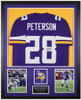 Adrian Peterson Autographed and Framed Minnesota Vikings jersey