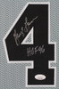 George Gervin Autographed & Framed Gray San Antonio Jersey Auto JSA Cert